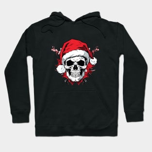 Christmas Celebration with a Skull Twist Hoodie